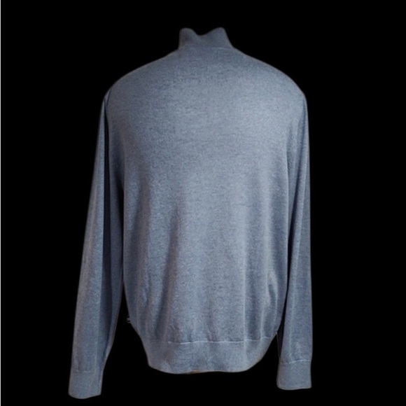 NWT NAUTICA Navtech Quarter-Zip Sweater, Deep Anchor Heather, Size Large - Picture 6 of 9